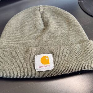 Carhartt x ESPN The Party NYC Collab Beanie Hat Olive Green Knit Cuffed